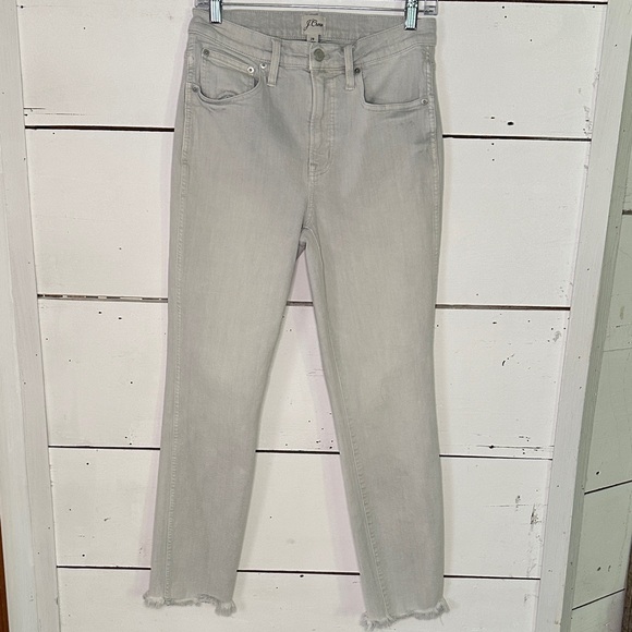J. Crew Denim - J. Crew Women's Light Gray Vintage Straight Ankle Jeans